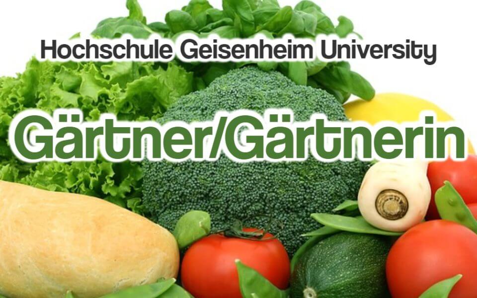 Stellenangebot Gärtner Hochschule Geisenheim University