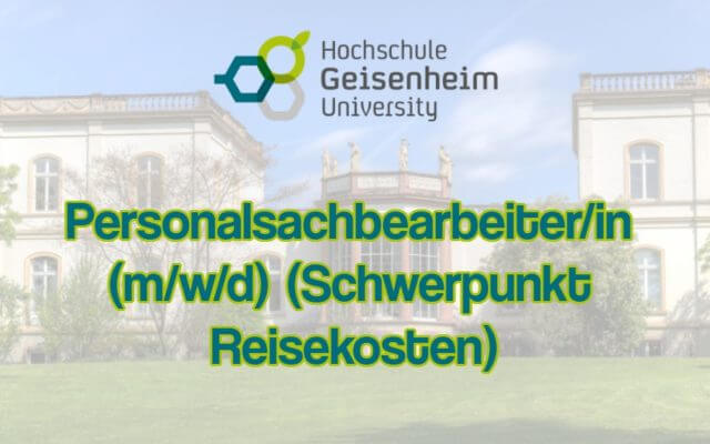 Personalsachbearbeiter Hochschule Geisenheim