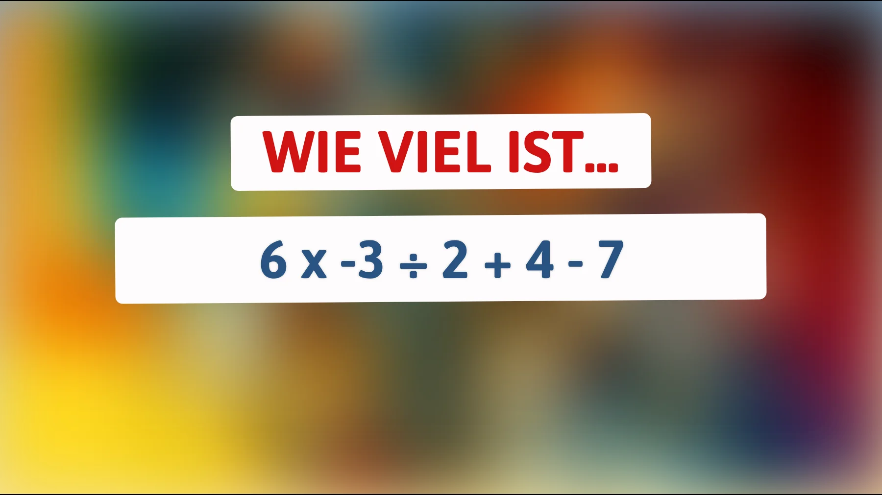 Nur 1% der Menschen können dieses mathematische Rätsel lösen! Hast du das Zeug dazu?"