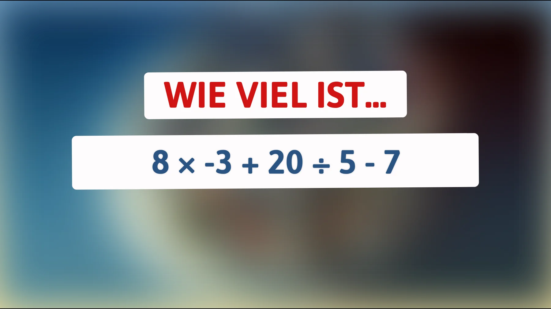 Schaffst du dieses einfache Rechenrätsel – oder scheiterst du wie die meisten?"