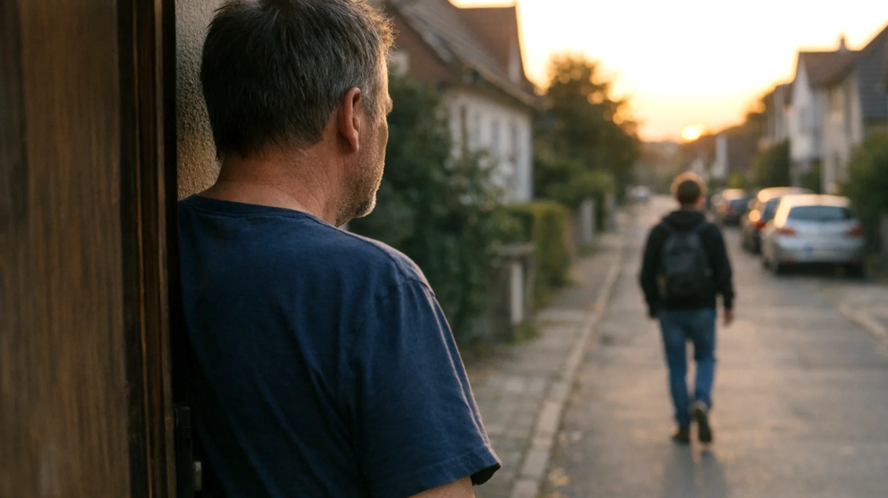 Ein Vater bemerkt, dass sein erwachsenes Kind (18-25 Jahre) zunehmend selbstständiger wird, eigene Entscheidungen trifft und emotionale Distanz schafft. Er hat ständig das Gefühl, nicht mehr gebraucht zu werden und Angst, die enge Bindung zu verlieren, die früher selbstverständlich war."